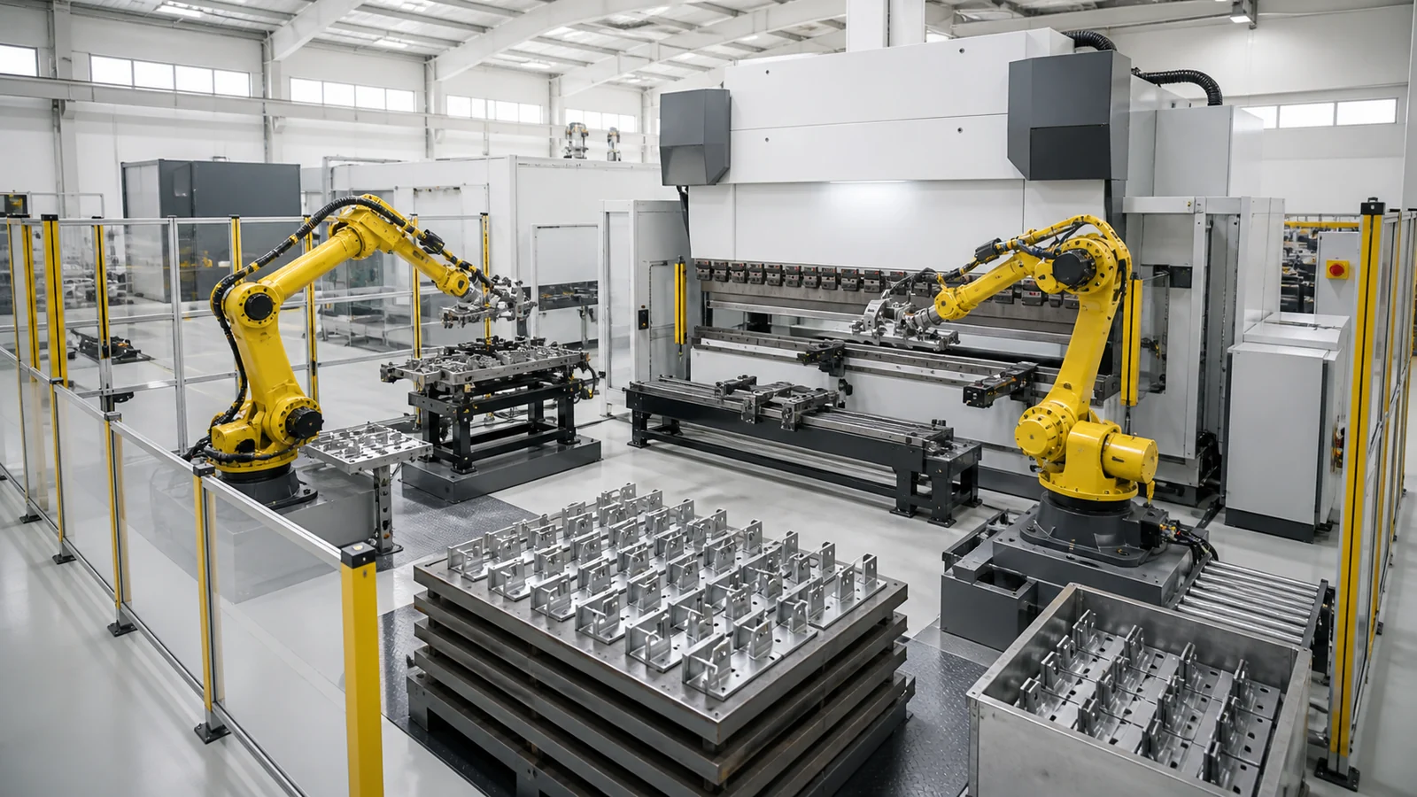 Bright automated component-production cell