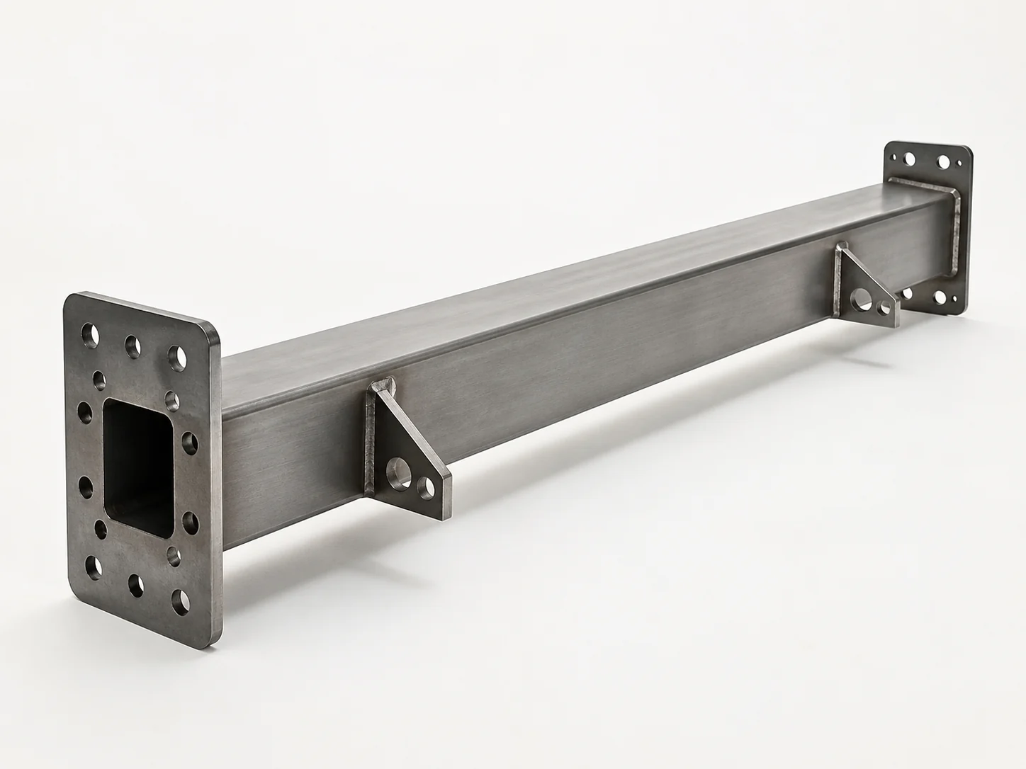 Fabricated rectangular steel support member